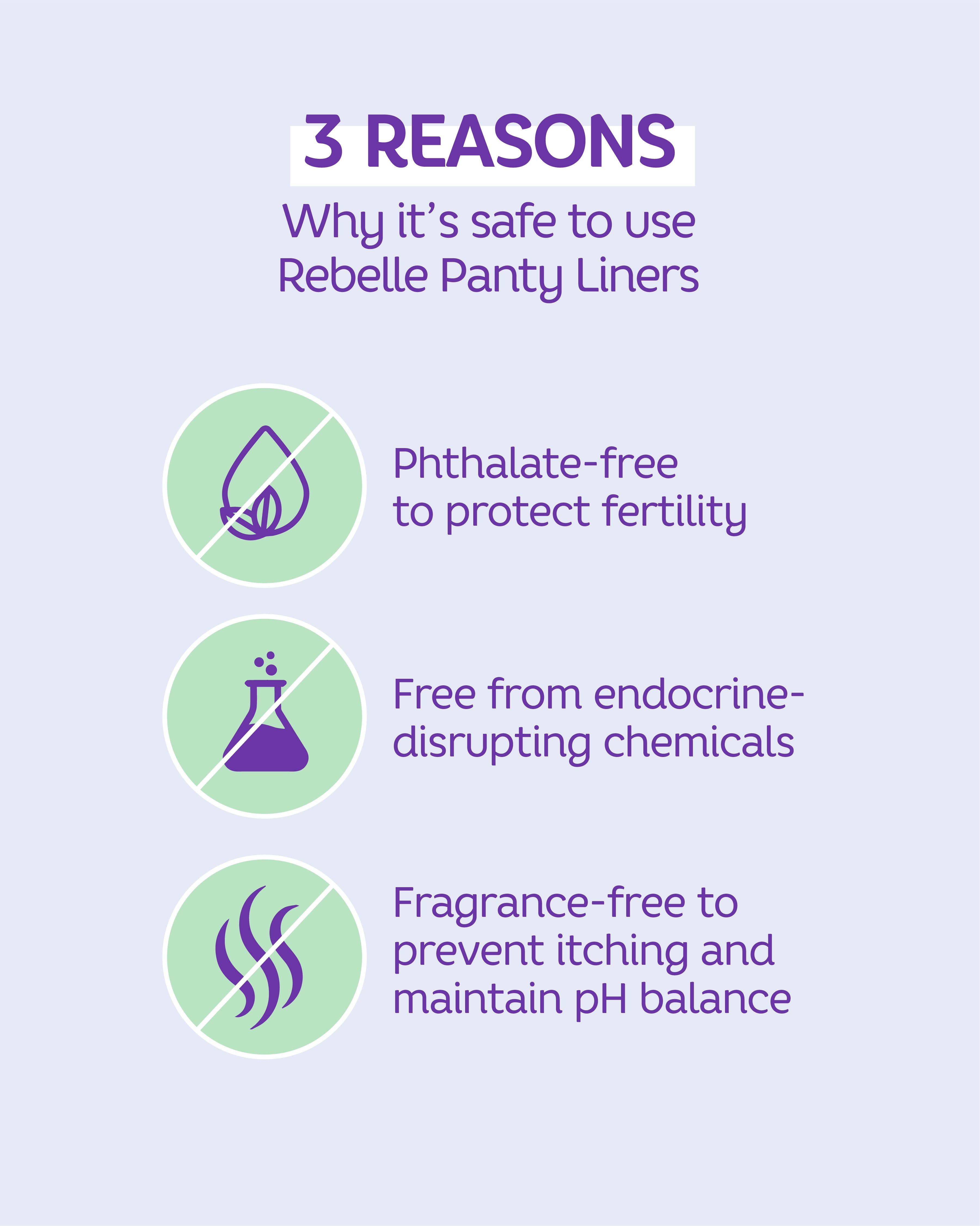 Bamboo Charcoal Reusable Panty Liners